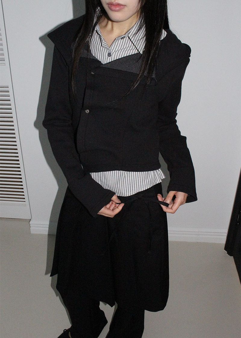 LAYERED SKIRT SLACKS