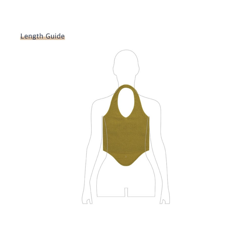 HALTERNEK KNIT VEST_OLIVE