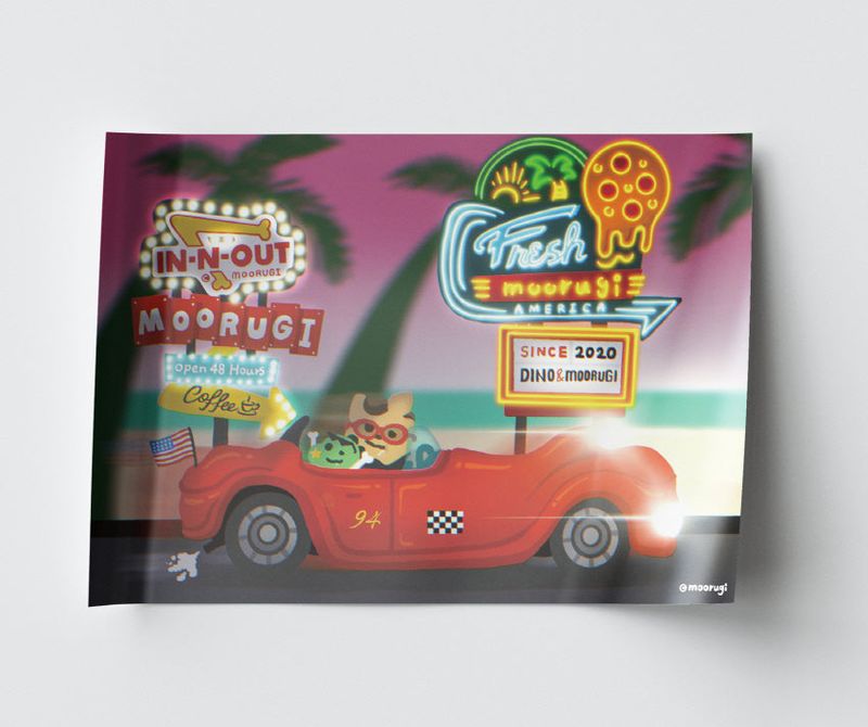 LA travel Poster