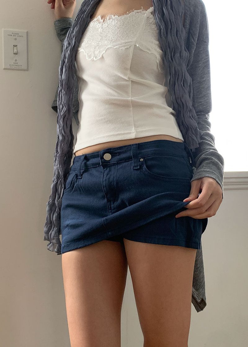 STUD MICRO SKIRT SHORTS