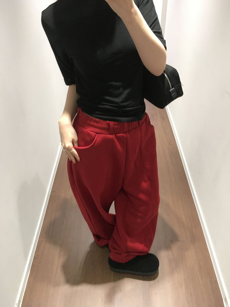Peach Pintuck Jogger Pants (7color)