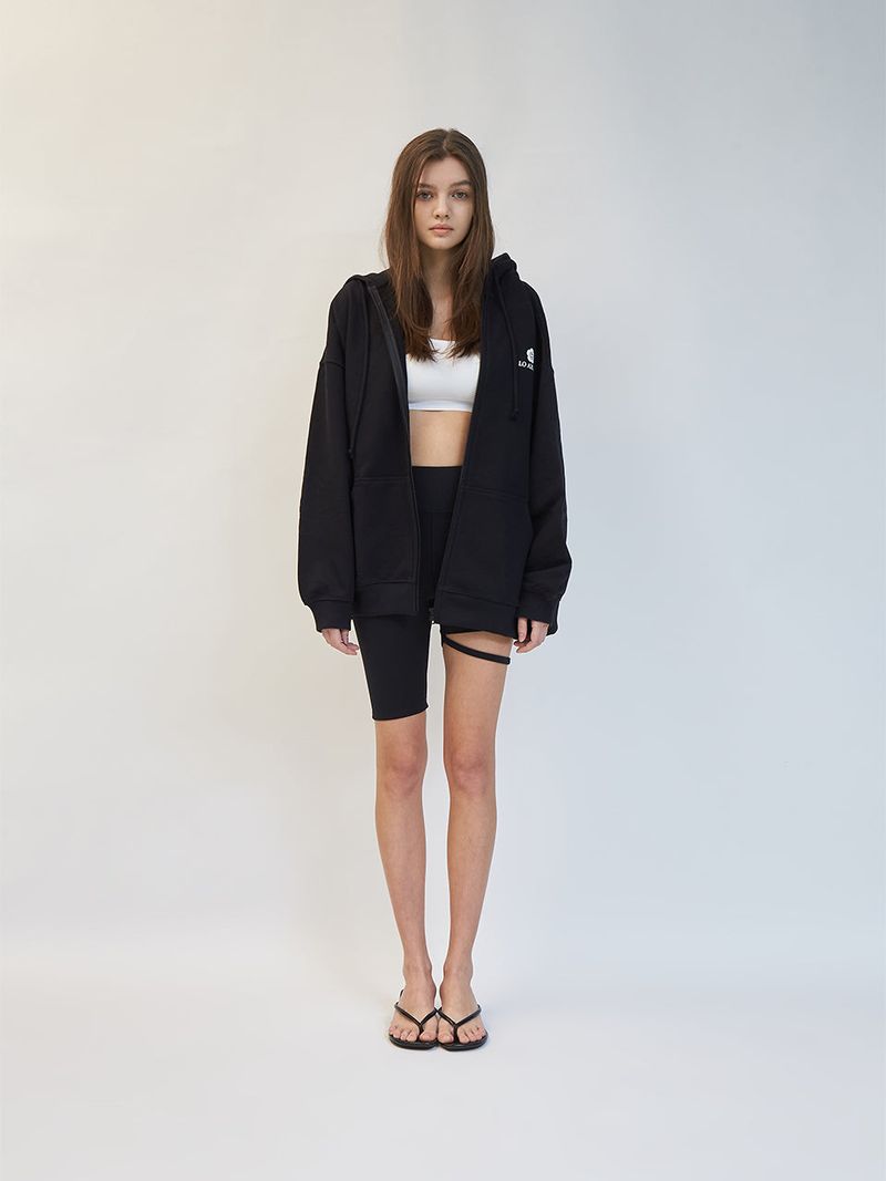 OVERFITTED POSTSTAMP HOOD ZIP UP