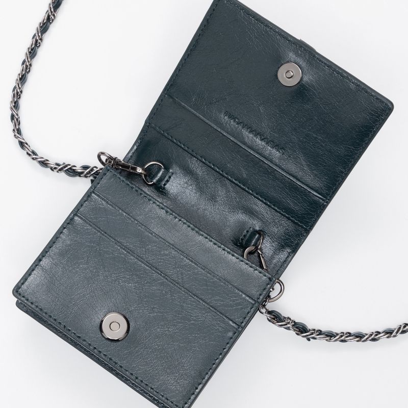 Knotted Wallet Bag (Real Leather-GN)