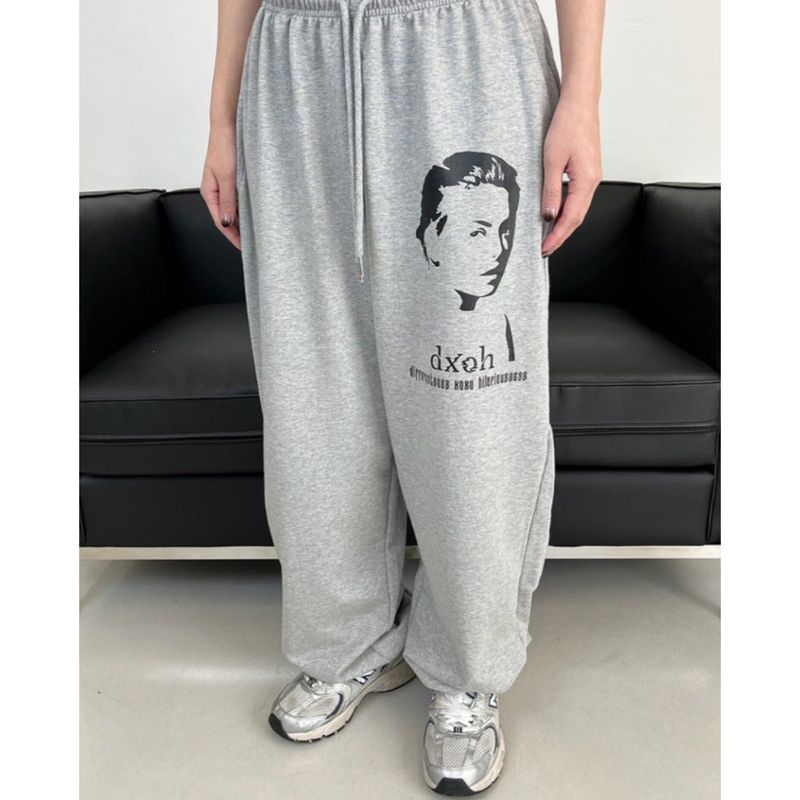 FACE LOGO LONG WIDE PANTS 3COLOR