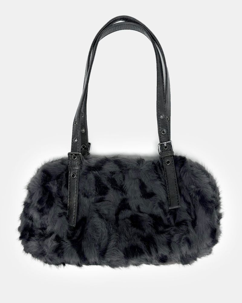 Hoin Leopard Fur Shoulder Bag