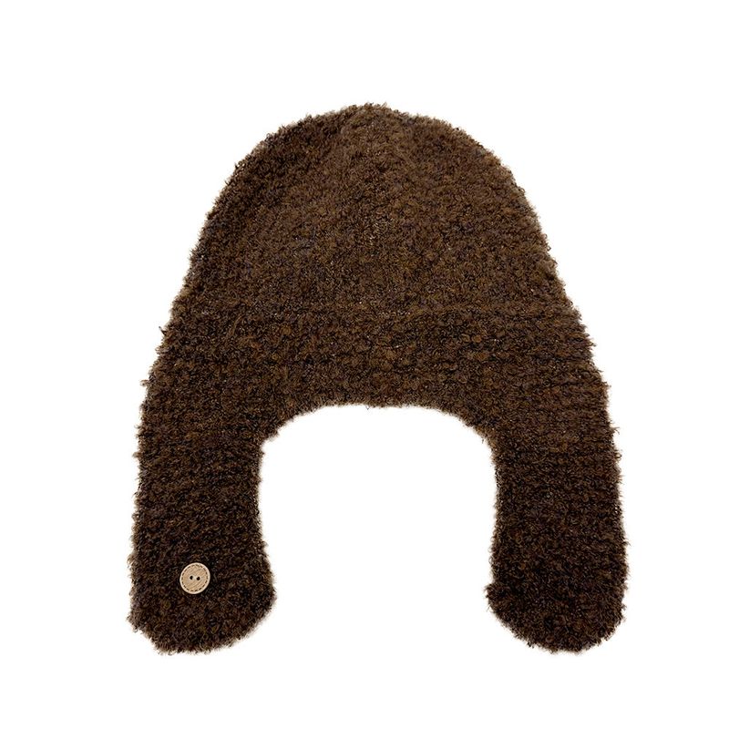 Ear Flap Button Beanie