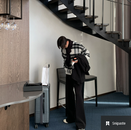  Ninewood Wool Check Sweatshirt