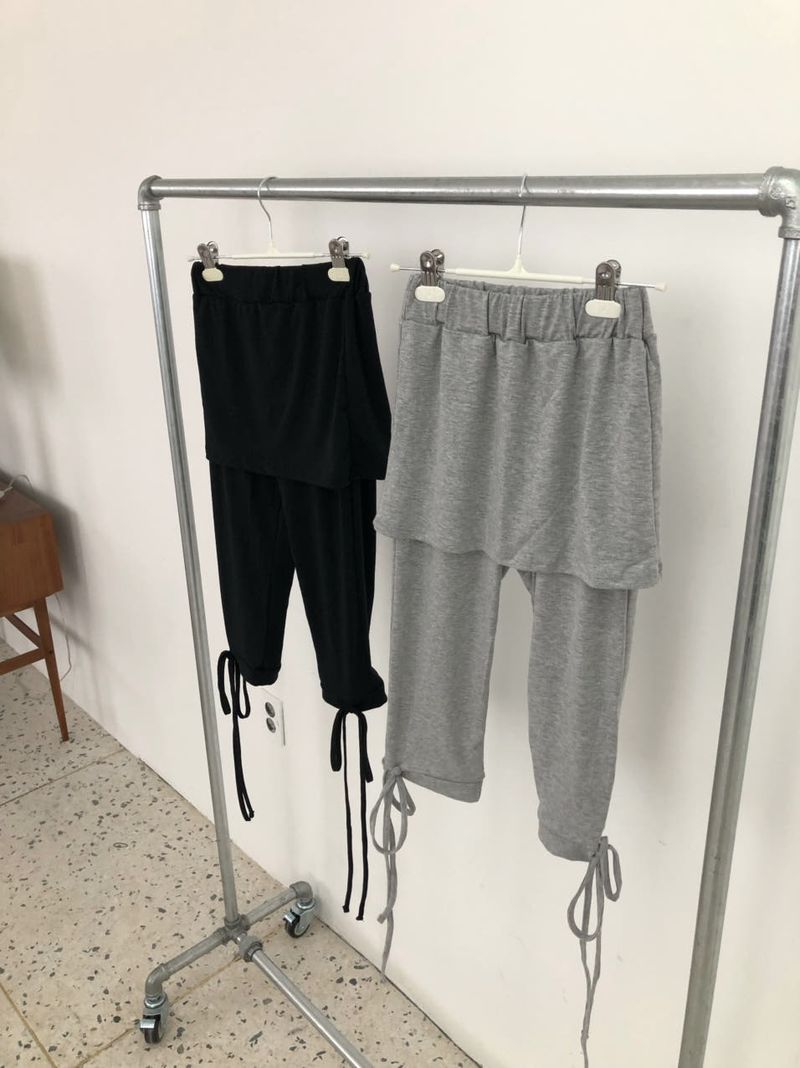 ribbon capri leggings