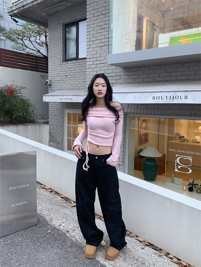 SLASH CARGO COTTON PANTS (2COLOR)