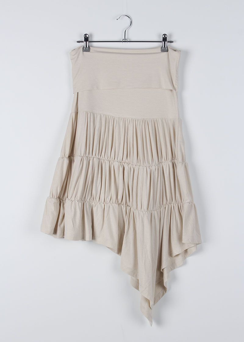 UNBAL WRINKLE SKIRT
