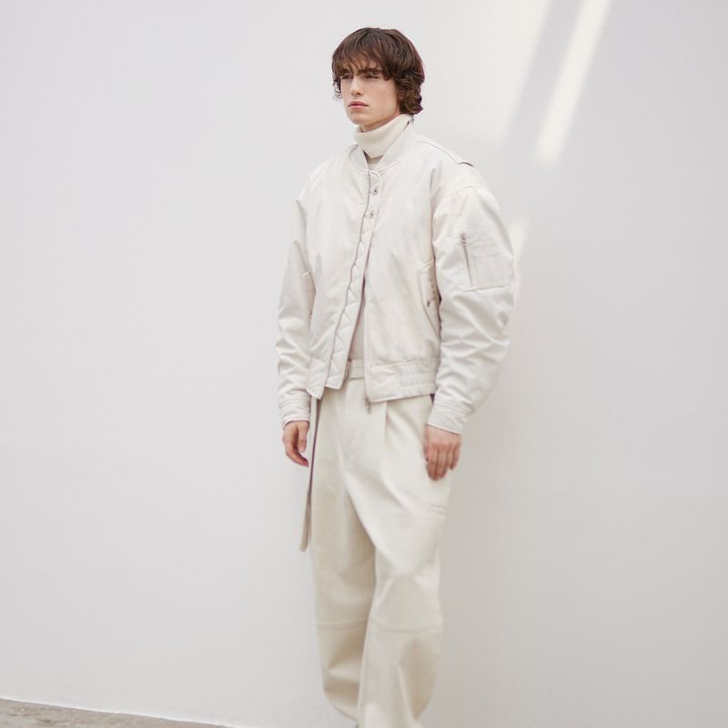 Modern MA Bomber Jacket (Ivory)
