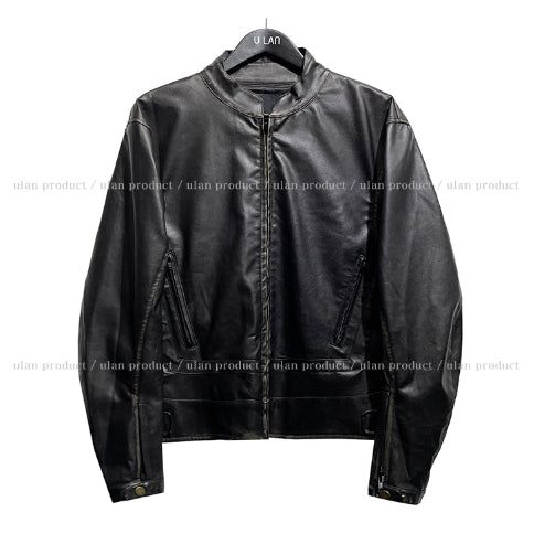Villa Hand Washing Leather Biker Jacket