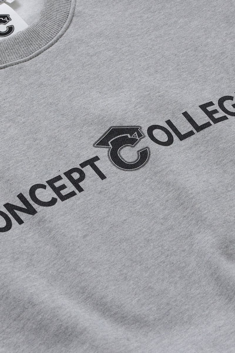 ベーシックラインロゴスウェットシャツ・グレー［ユニセックス］/ Basic Line Logo Unisex Gray Sweat Shirt