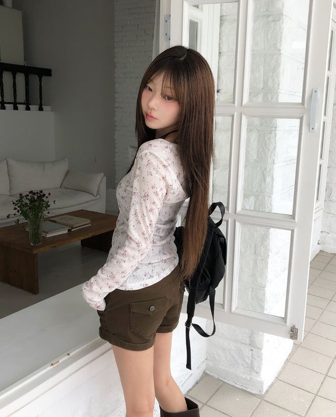 Mohen Flower Jacquard Long Sleeve