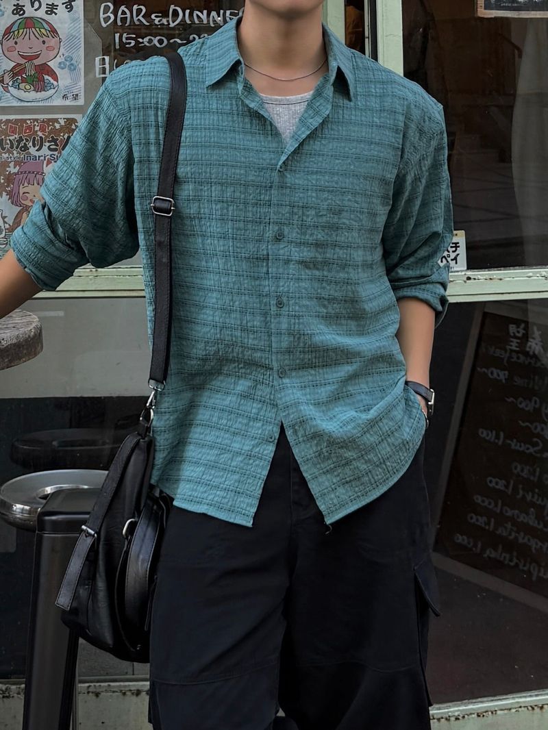 AVAND（アバンド）の「Suede check shirt（Tops）」