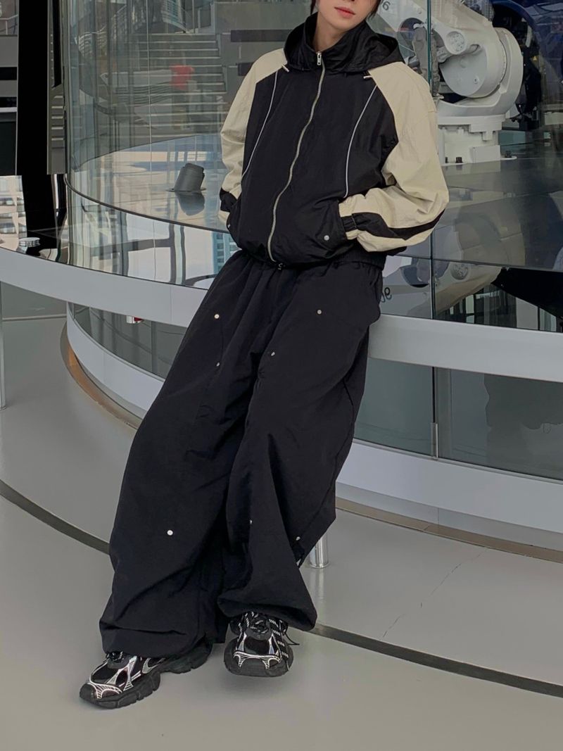 Cynical Curve Nylon Windbreaker 2C