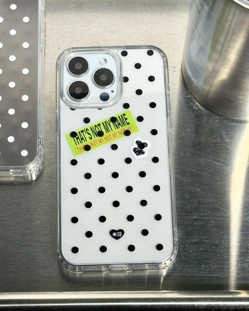 DOT JELLY Gel Hard Slim Phone Case - Black