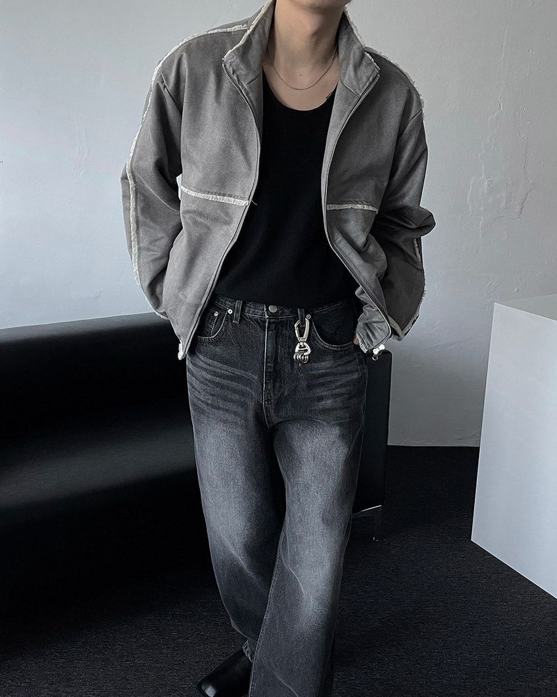 ENOC suede taping jumper (3 colors)