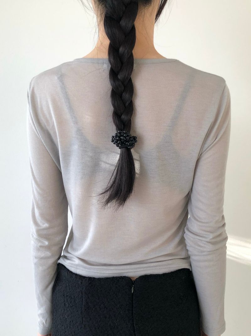 Grape scrunchie
