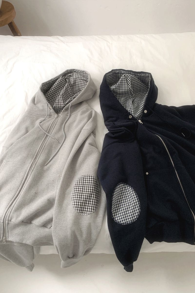 myorang（ミョラン）の「Nuu Check Patch Zip-up (2color)（Jackets/Outerwear）」
