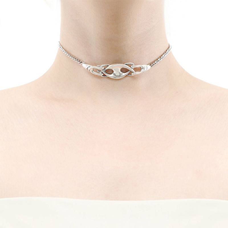 SPACE CHAIN CHOKER ( silver 925 )