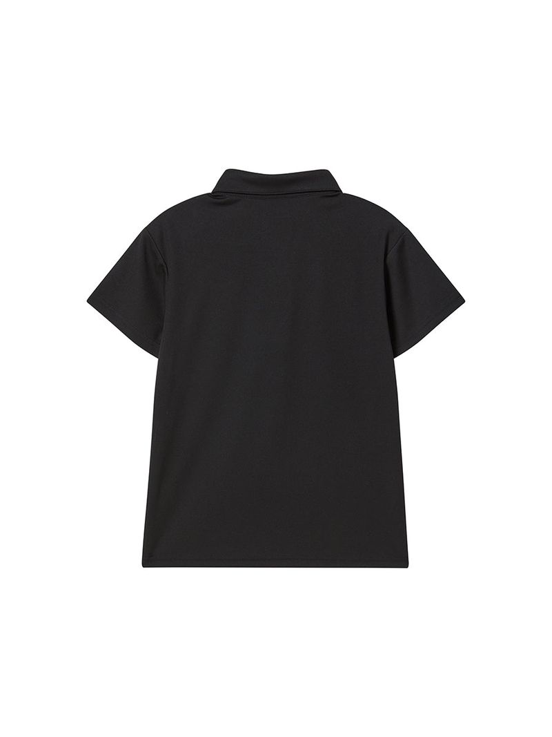 RACING PIQUE POLO SHIRTS (BLACK)