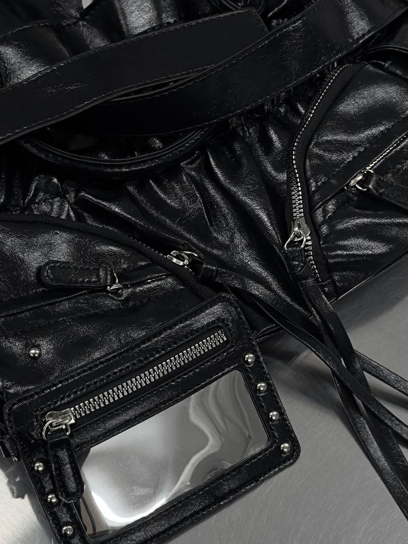 chic shirring motor bag