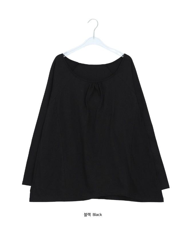 26FW★ [BAONHAUS] Renil Shirring Layered Long Sleeve Tee