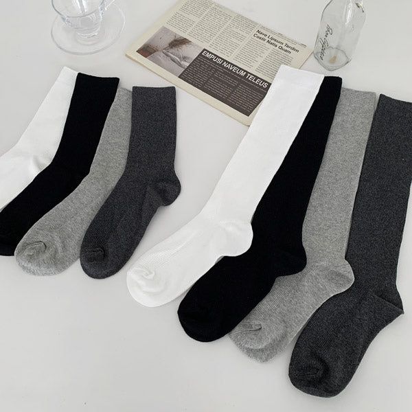 Middle Long Size 2 Socks Long Socks (24SO006)