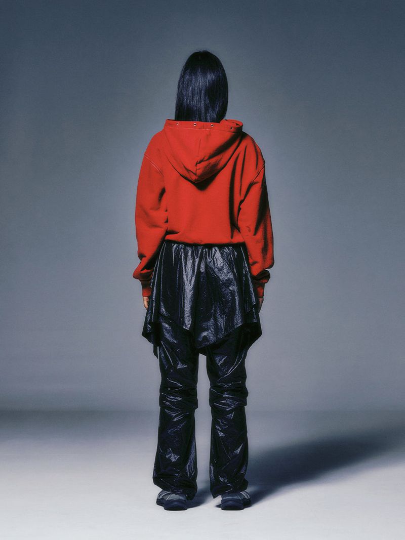 DRAPE LAYERED SKIRTPANTS (BLACK)