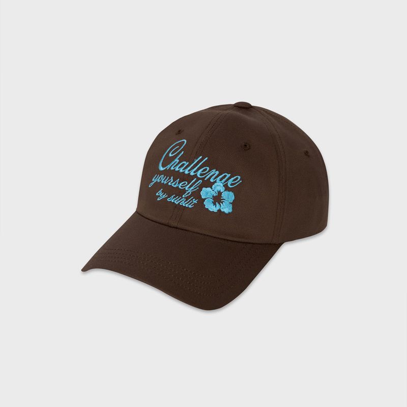 Sunlit（サンリット）の「CHALLENGE LOGO BALL CAP (BROWN)（Hats）」