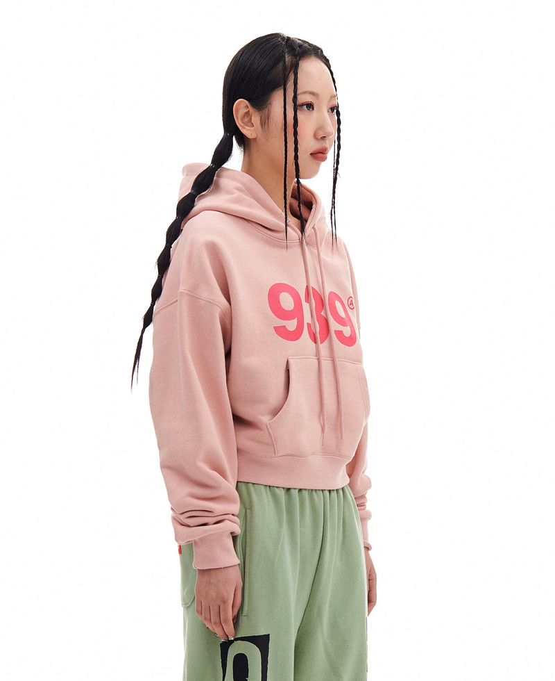 939 LOGO CROP HOOD (PINK)