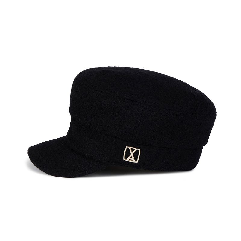 VA Square Stud Wool Madoros Cap / Black