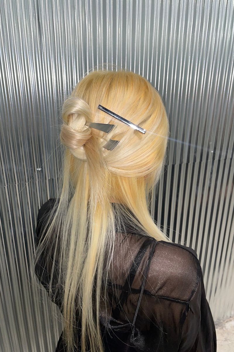 NO.364 [SILVER] HAIR PIN 3set TRIANGLE