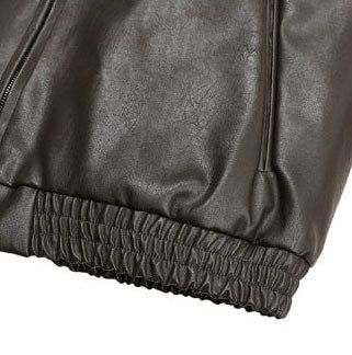 DL Leather Hooded Jumper (4oz)