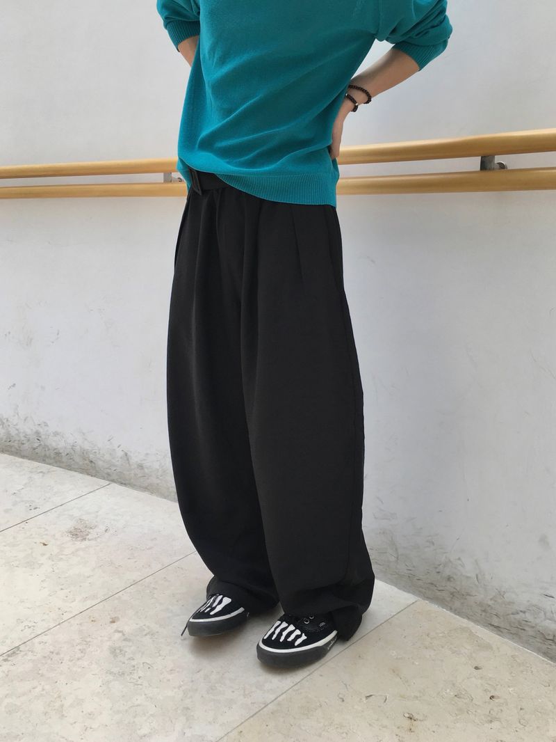 Ove Belted Linen Curved Pants 2C