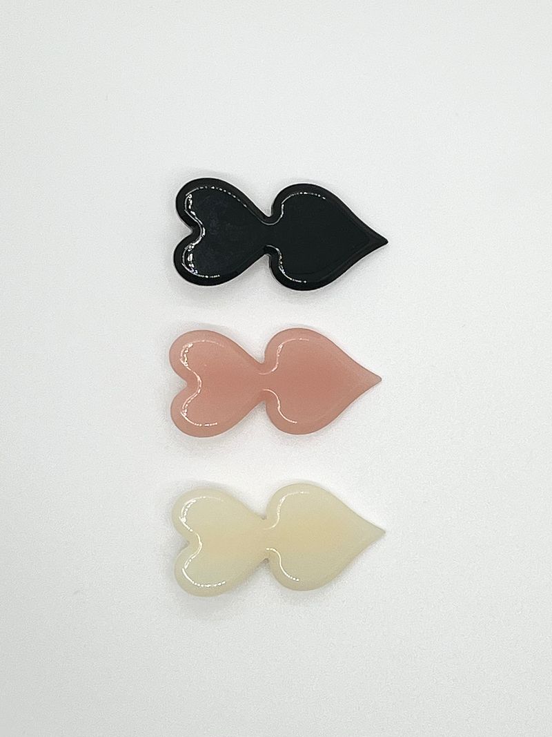 double heart hairpin