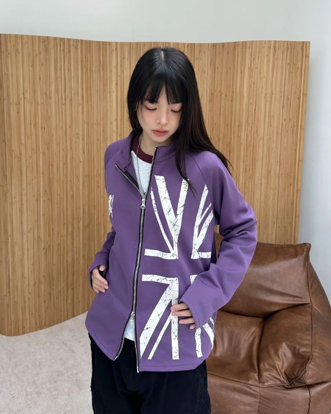 Bene Union Jack Jersey Zip-up