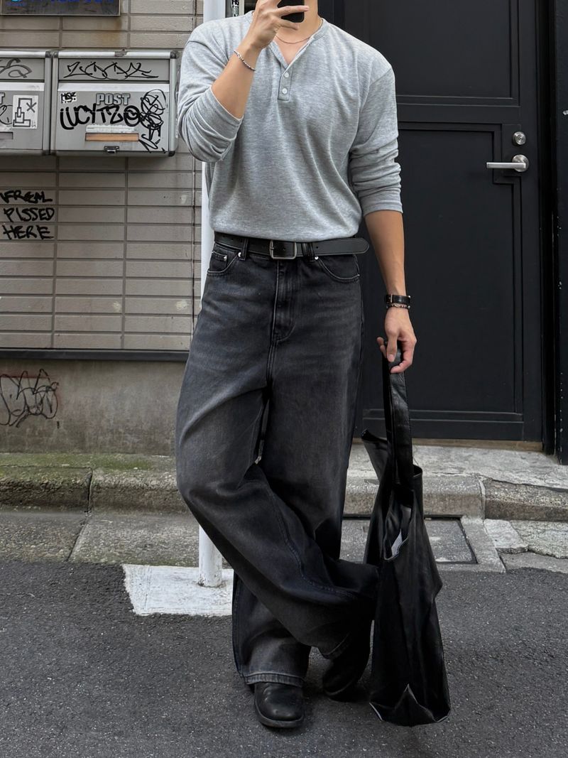 Older brush denim pants