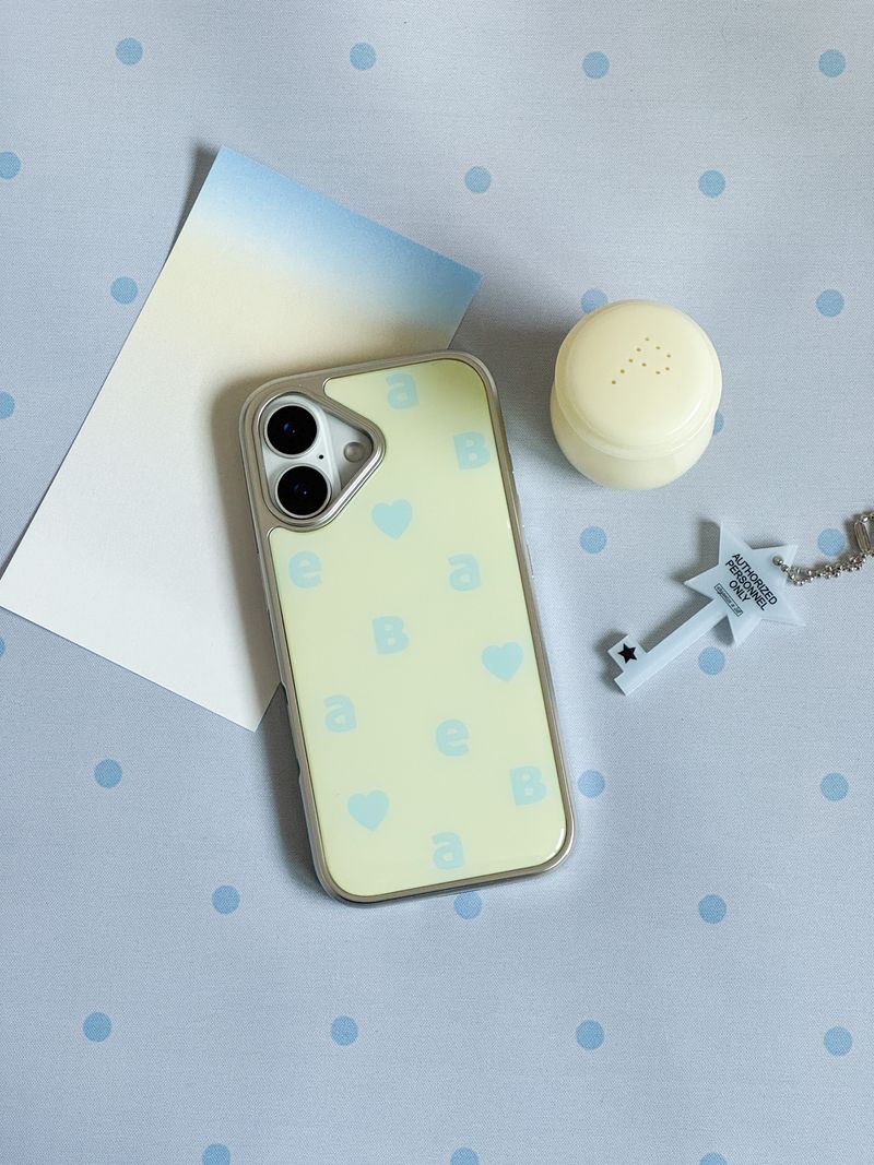 NEW LOGO Lemon Blue Silver Epoxy Case