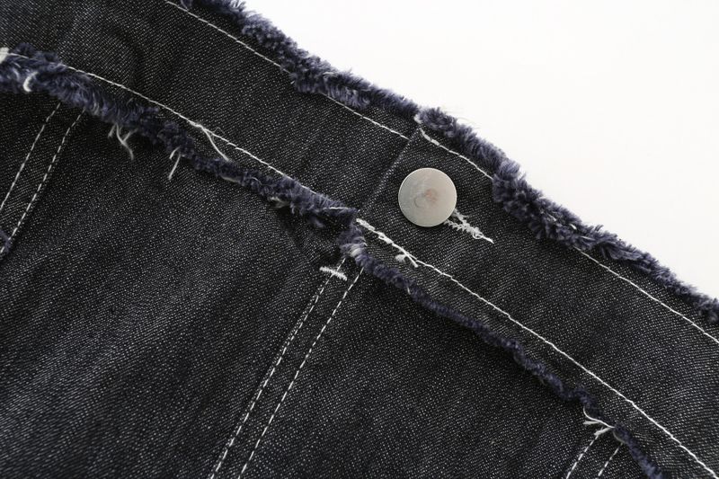 Marlow Raw Edge Denim Corset Top