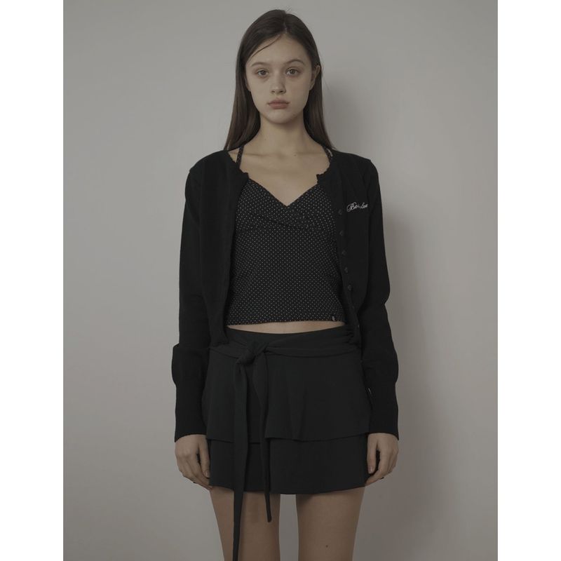 DOT CAMISOLE-BLACK
