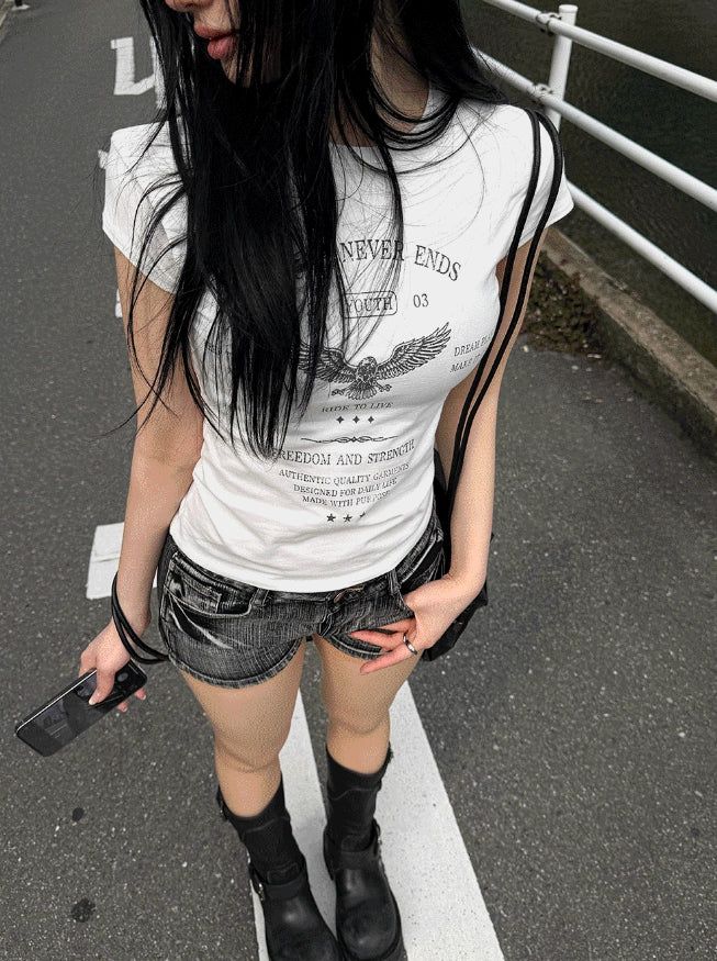 26SS★ [MADE] Vintage Western Slim Tee