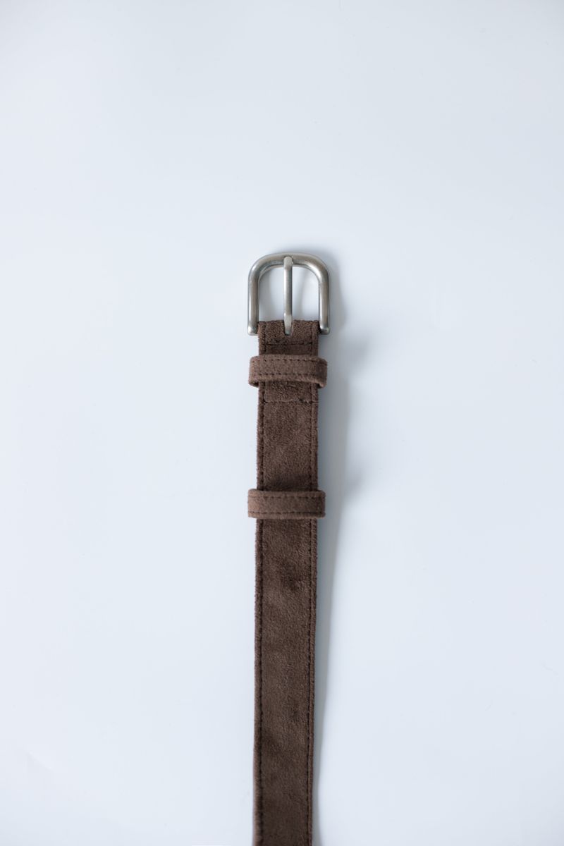 Boucle suede belt bag (Brown)
