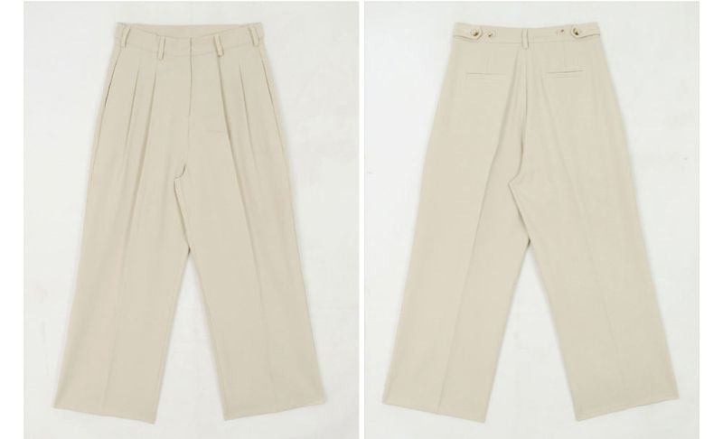 LMN All-Day Pintuck Bejo Wide Slacks (4 colors)