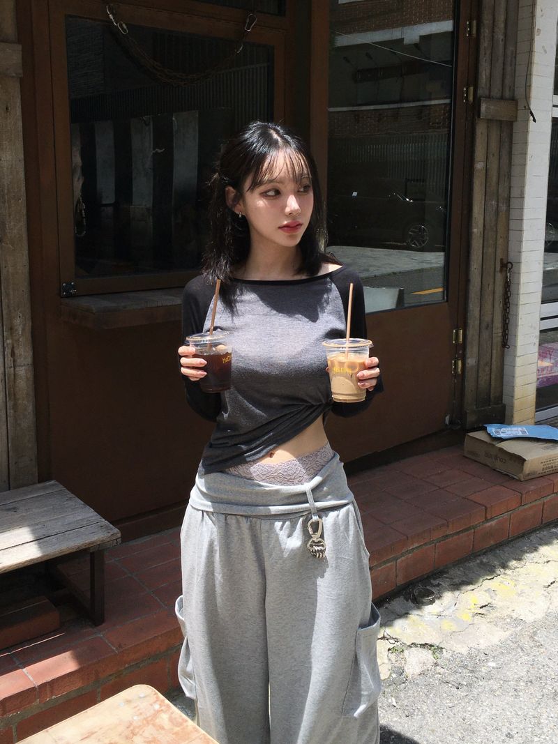 Folder Keyring Banded Sweatpants (4c)