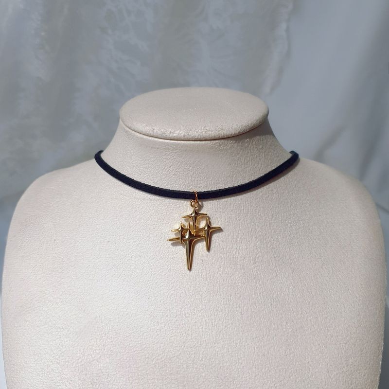 Sparkle Sparkle Choker Necklace - Gold Color