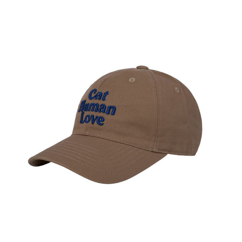 Human & Cat(ヒューマン&キャット)の「CAT HUMAN LOVE BALL CAP_BEIGE/NAVY(Hats)」