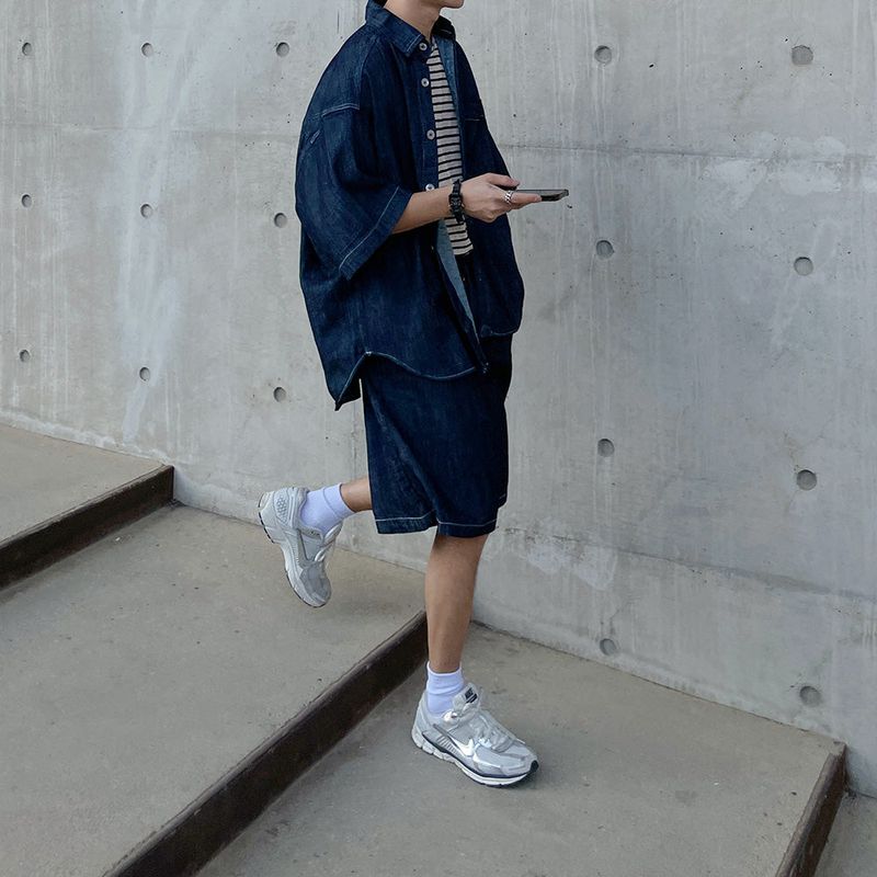 On Jerry Denim One Tuck Half Pants
