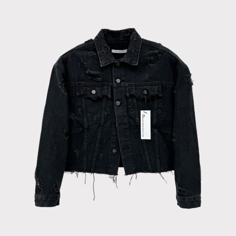 MG624,625 incision damage jean jacket (2 colors)